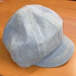 August Hat Newsboy Brimmed Blue Hat NWOT